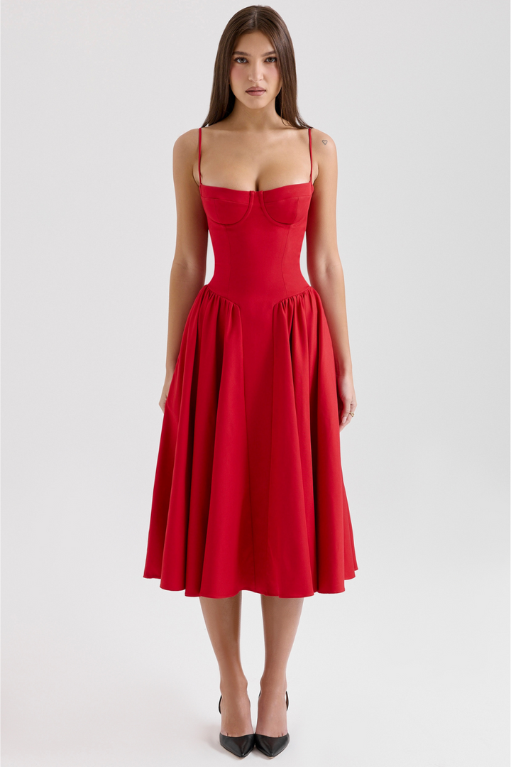 Élise Corset Midi Dress