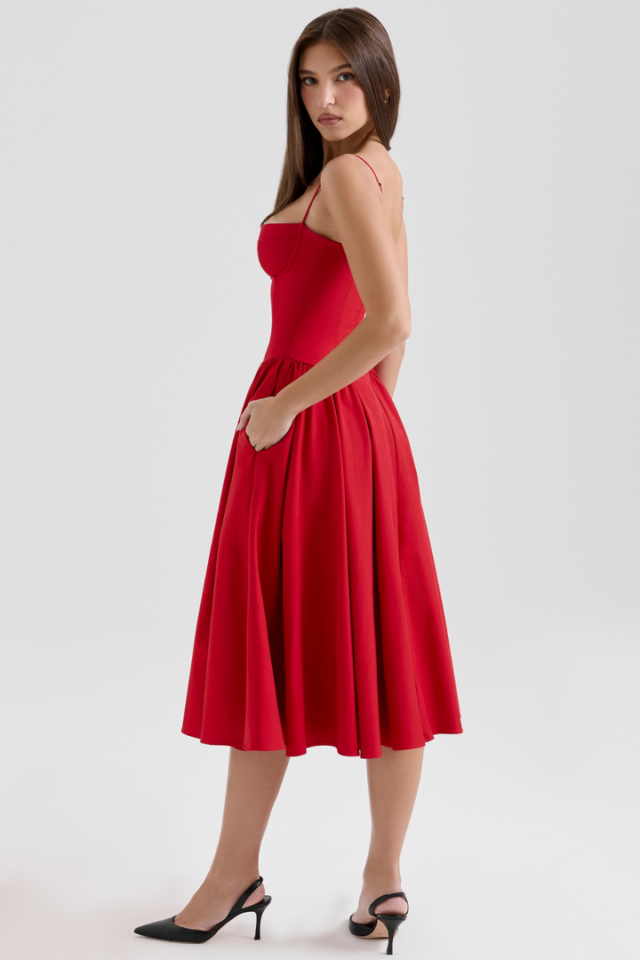 Élise Corset Midi Dress