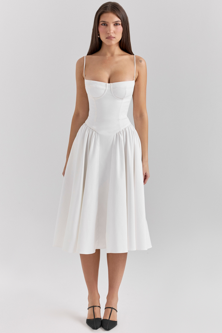 Élise Corset Midi Dress