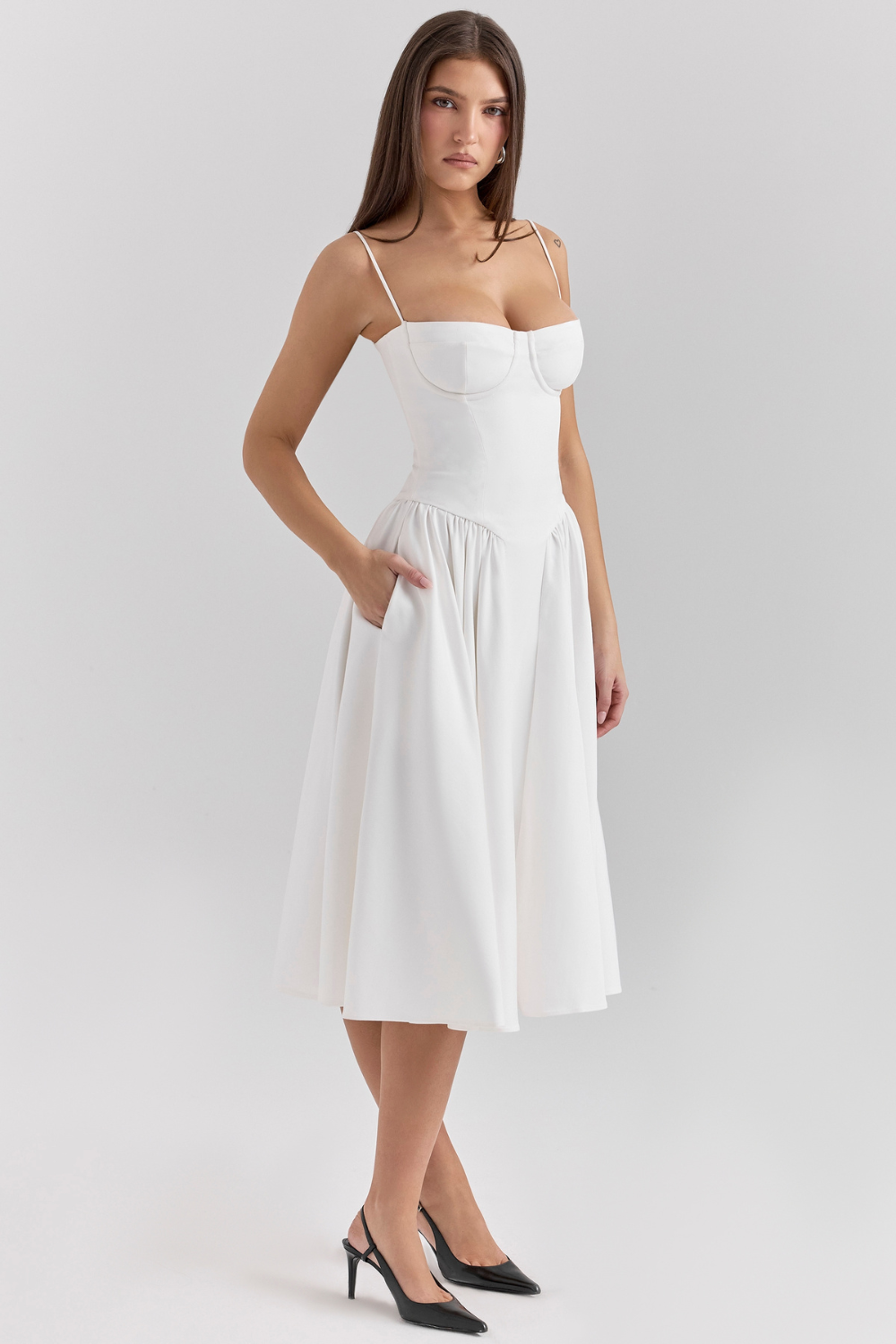 Élise Corset Midi Dress