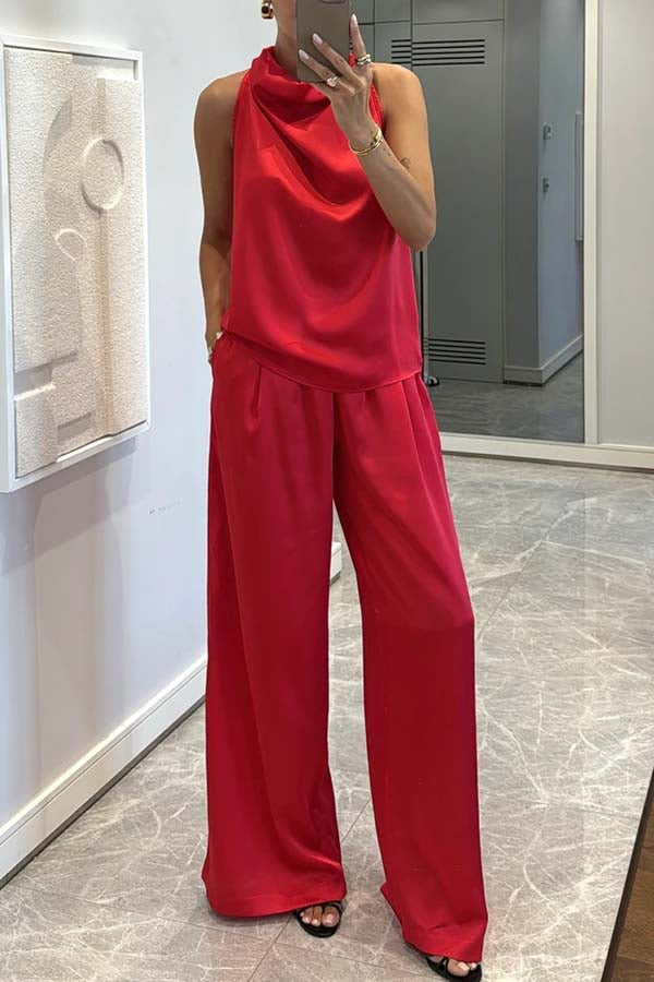 Satin Grace Two-Piece Set