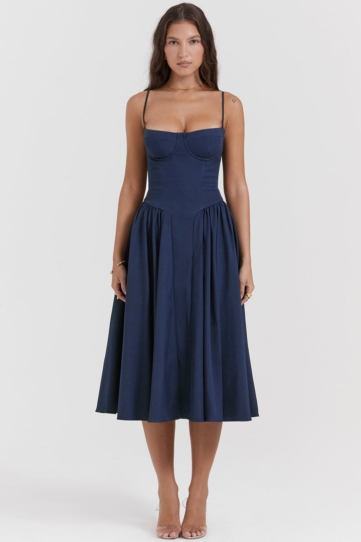 Élise Corset Midi Dress
