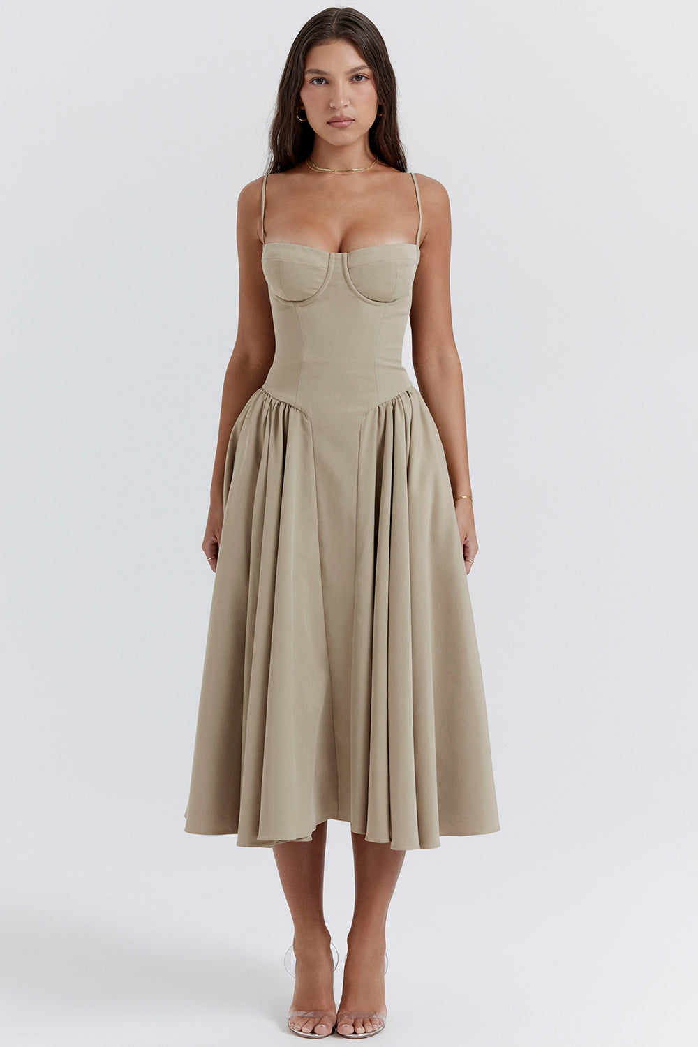 Élise Corset Midi Dress