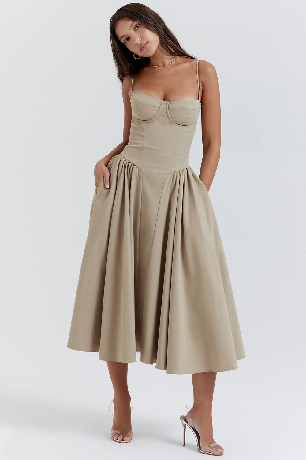 Élise Corset Midi Dress