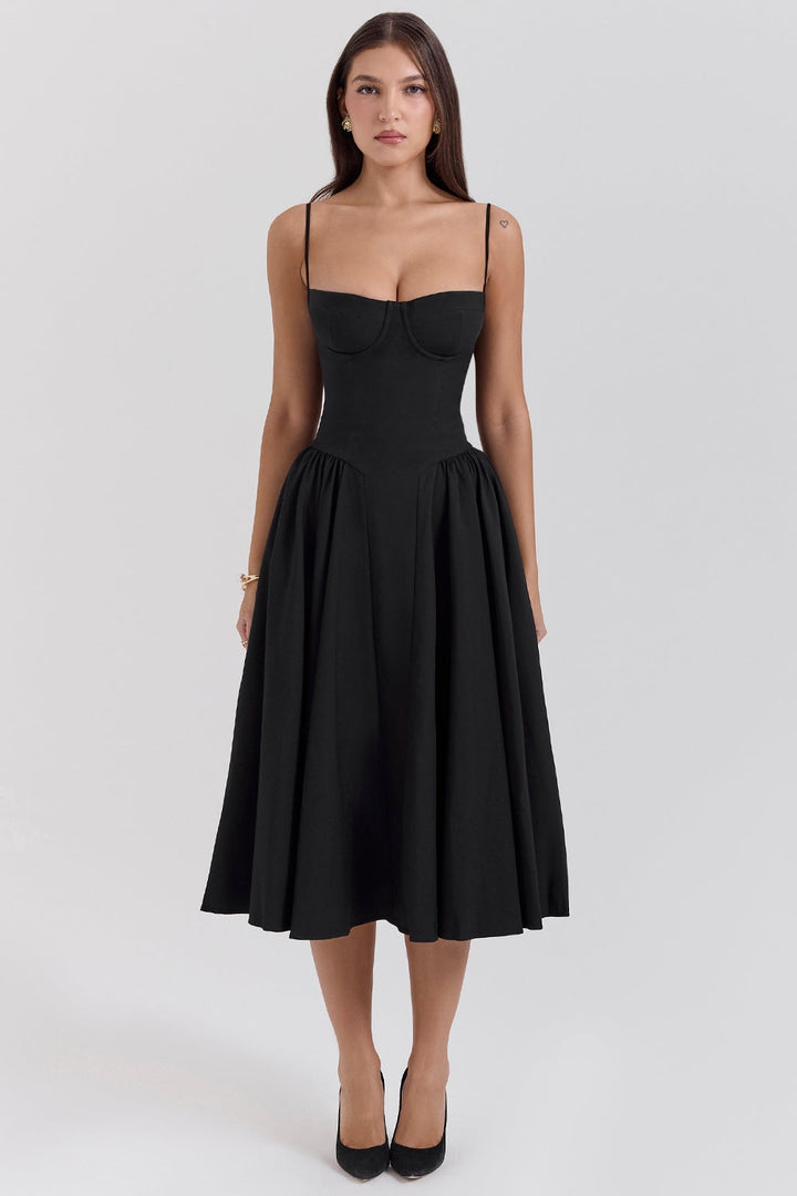 Élise Corset Midi Dress