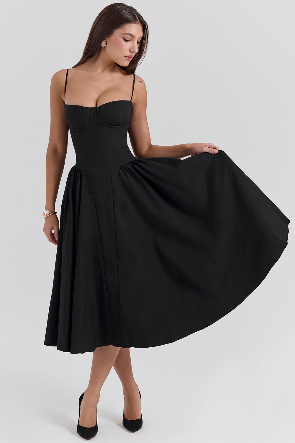 Élise Corset Midi Dress