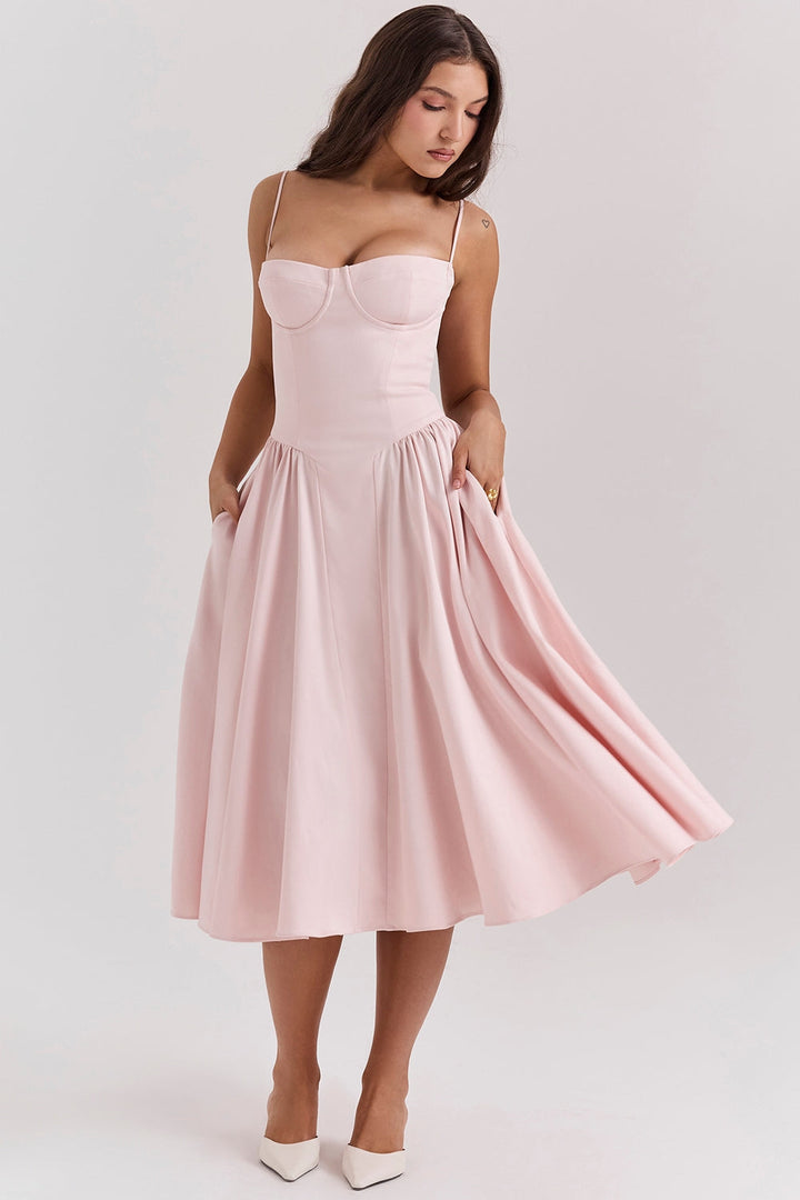 Élise Corset Midi Dress