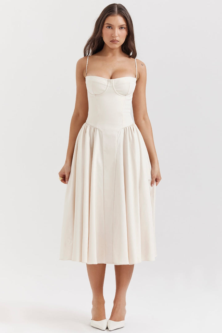 Élise Corset Midi Dress