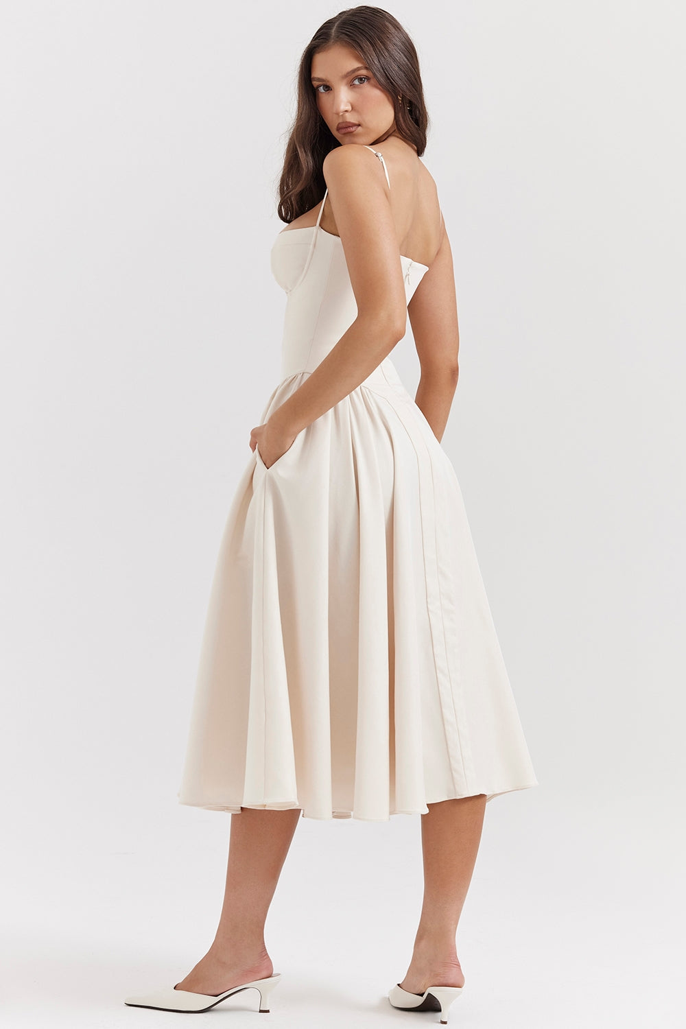 Élise Corset Midi Dress