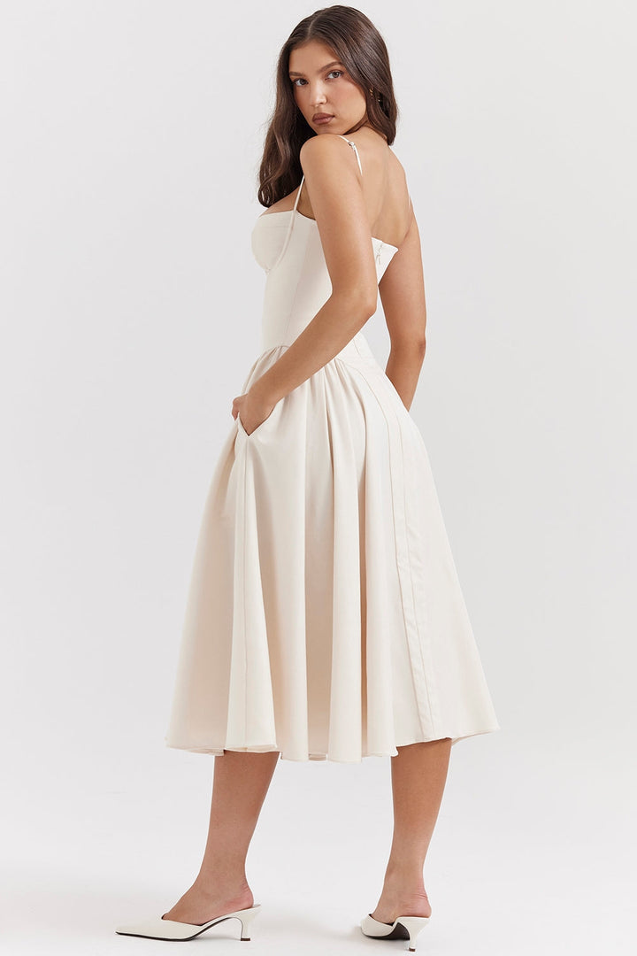 Élise Corset Midi Dress