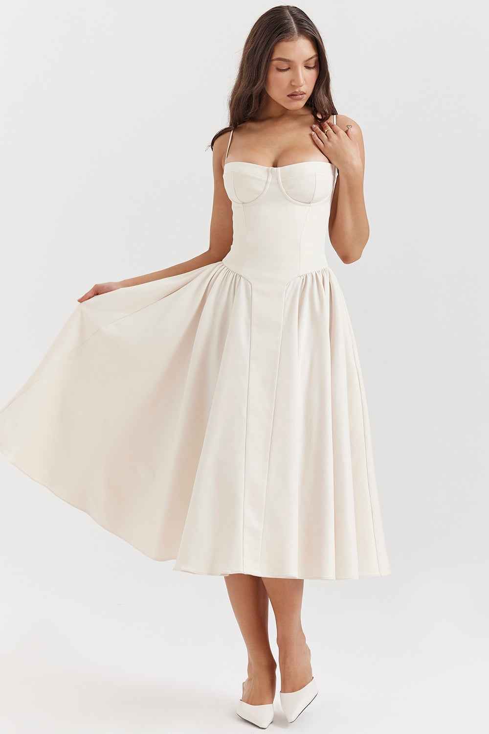 Élise Corset Midi Dress