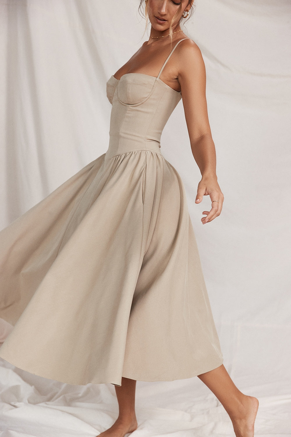 Élise Corset Midi Dress