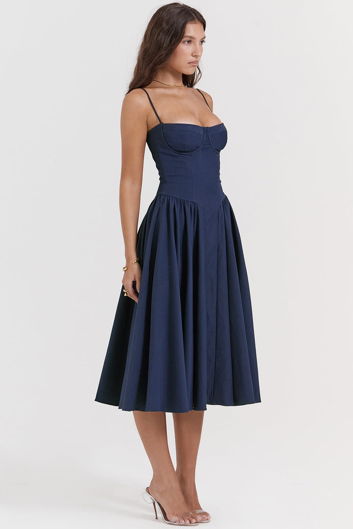 Élise Corset Midi Dress