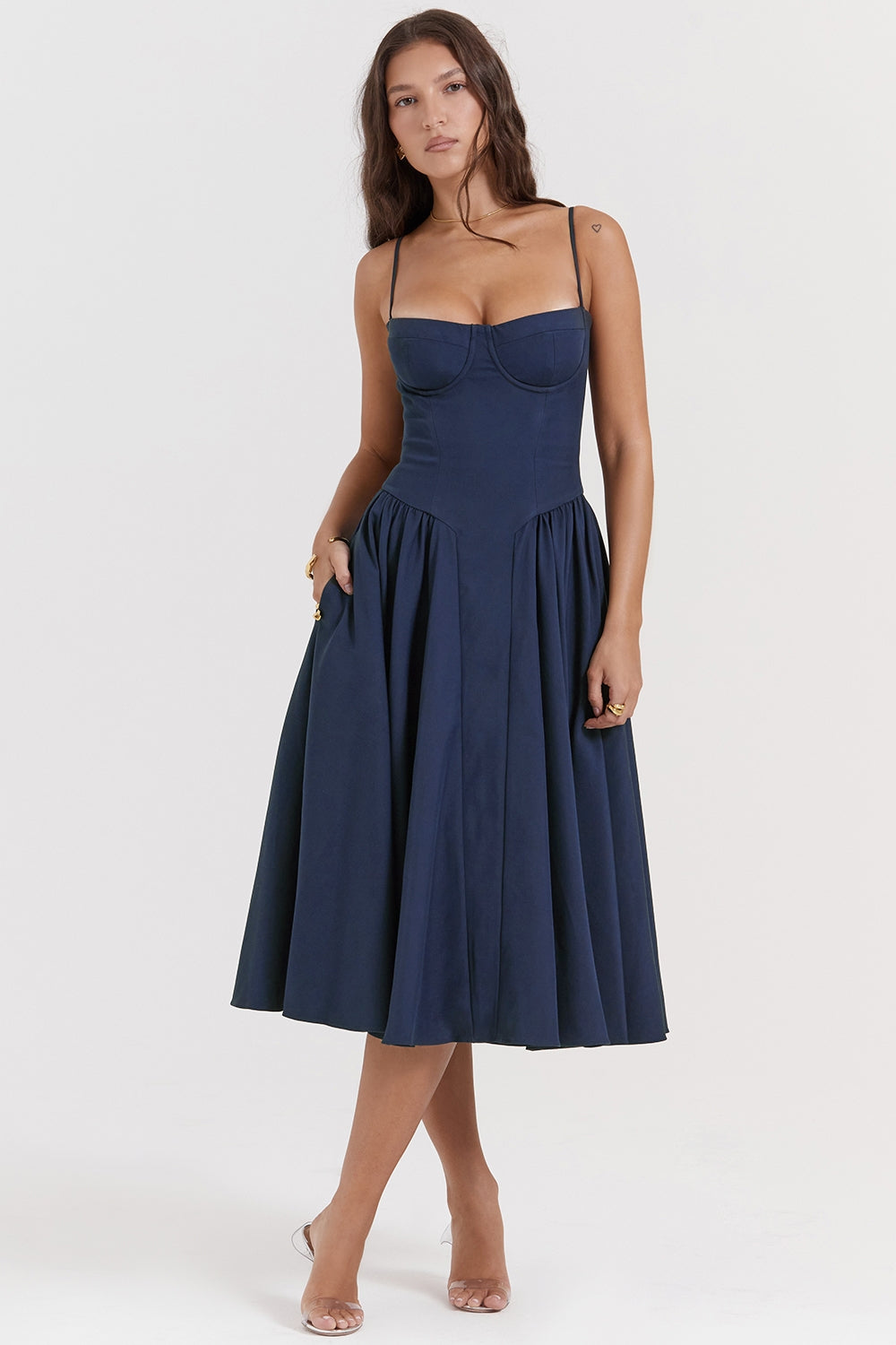 Élise Corset Midi Dress