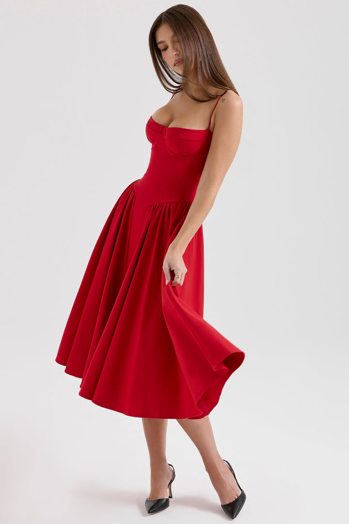 Élise Corset Midi Dress