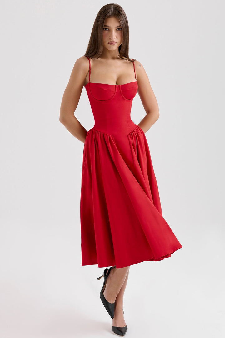 Élise Corset Midi Dress