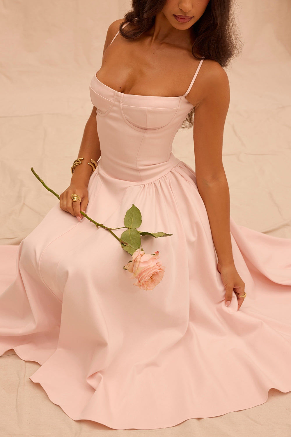Élise Corset Midi Dress