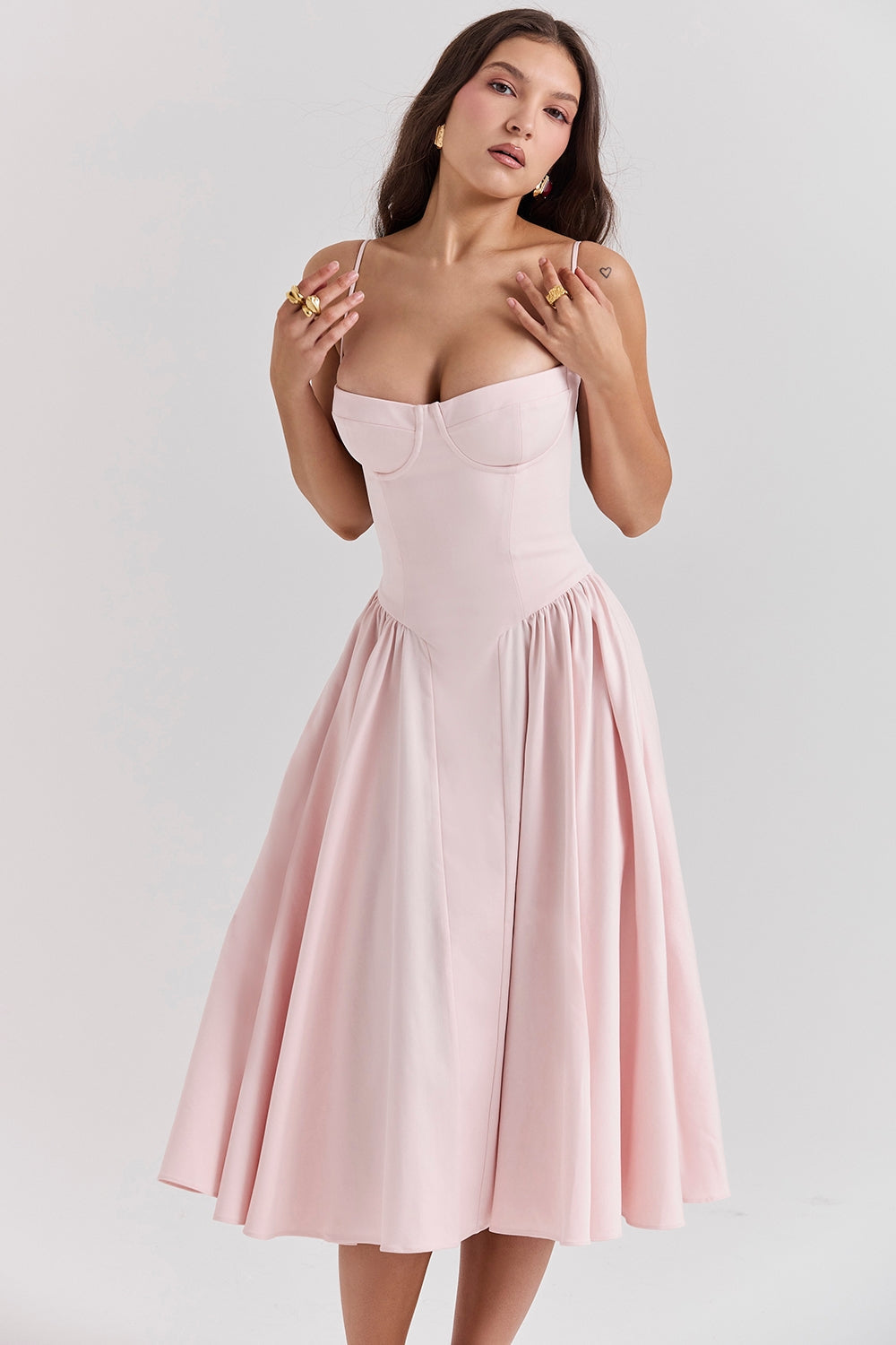 Élise Corset Midi Dress