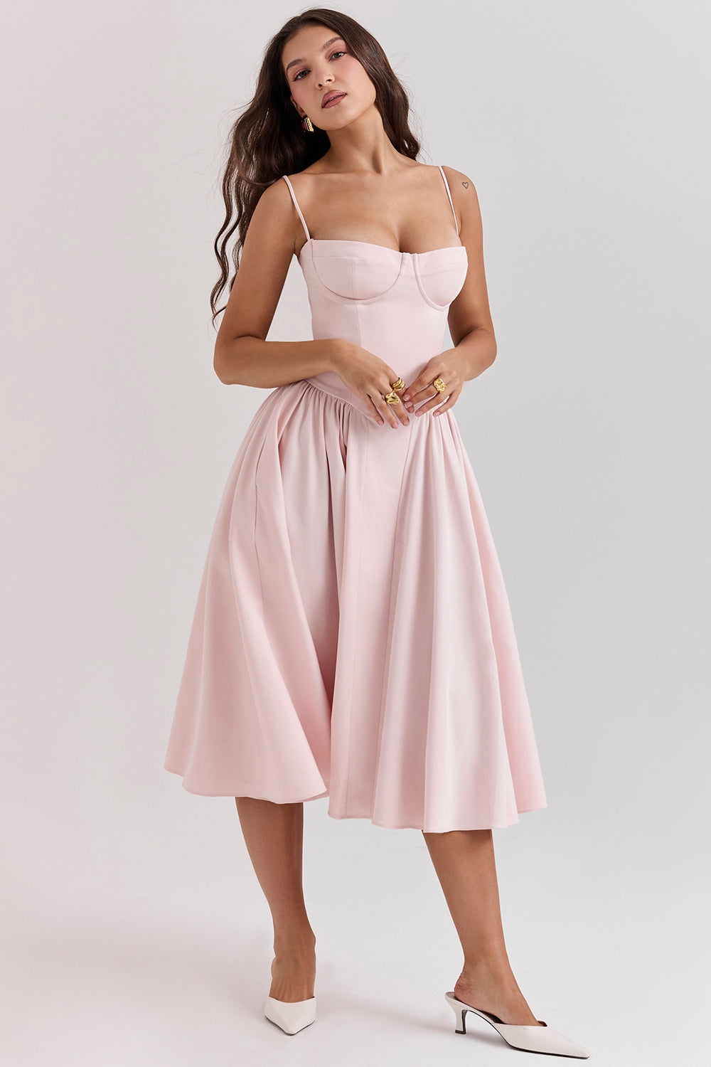 Élise Corset Midi Dress