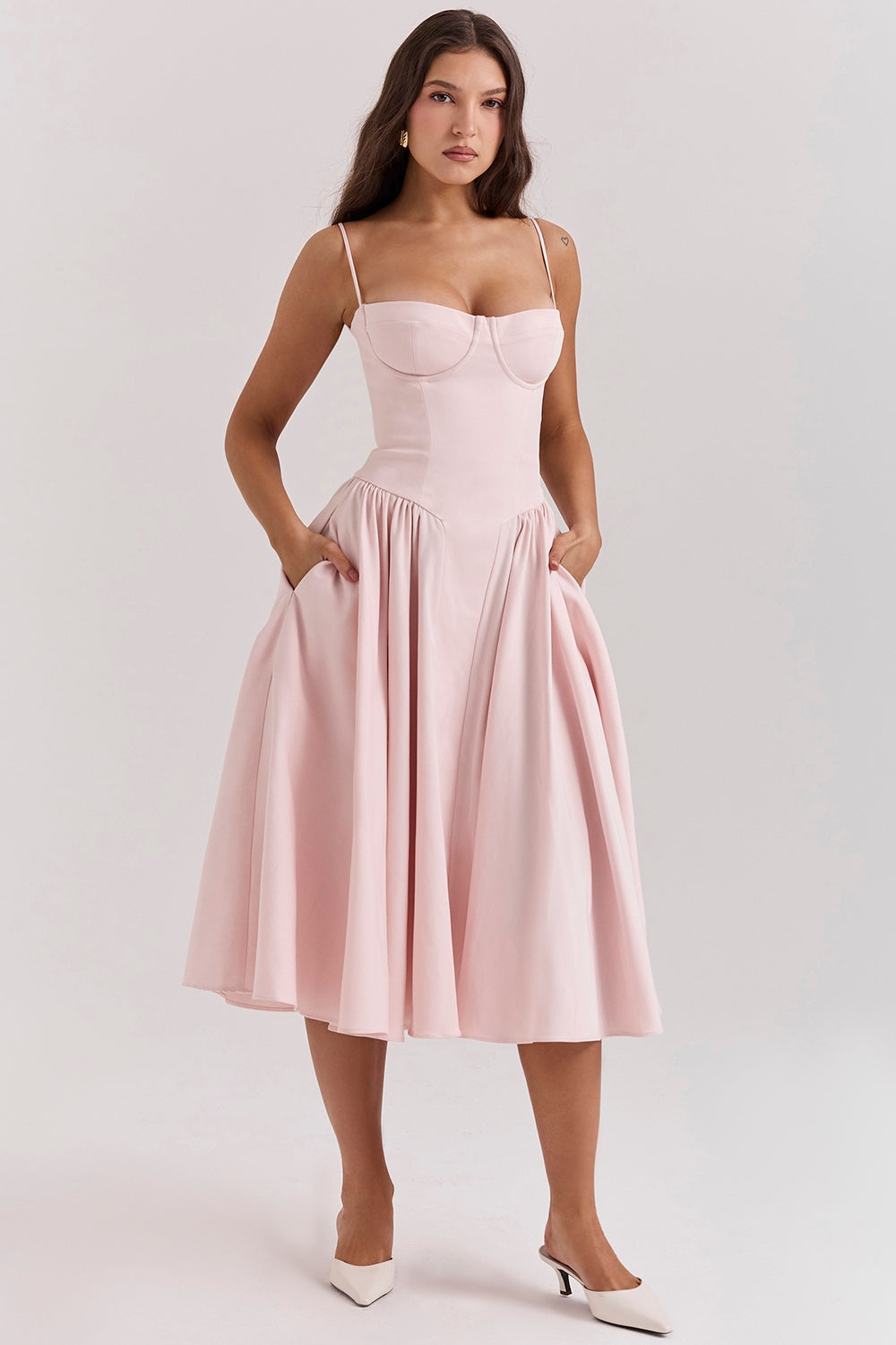 Élise Corset Midi Dress