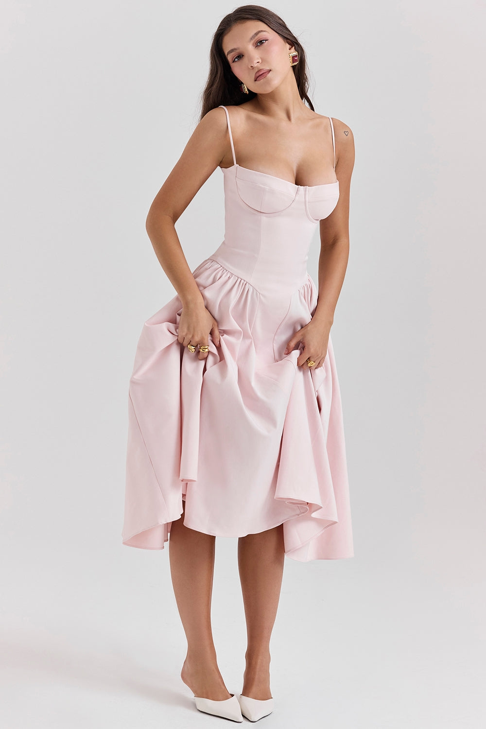 Élise Corset Midi Dress