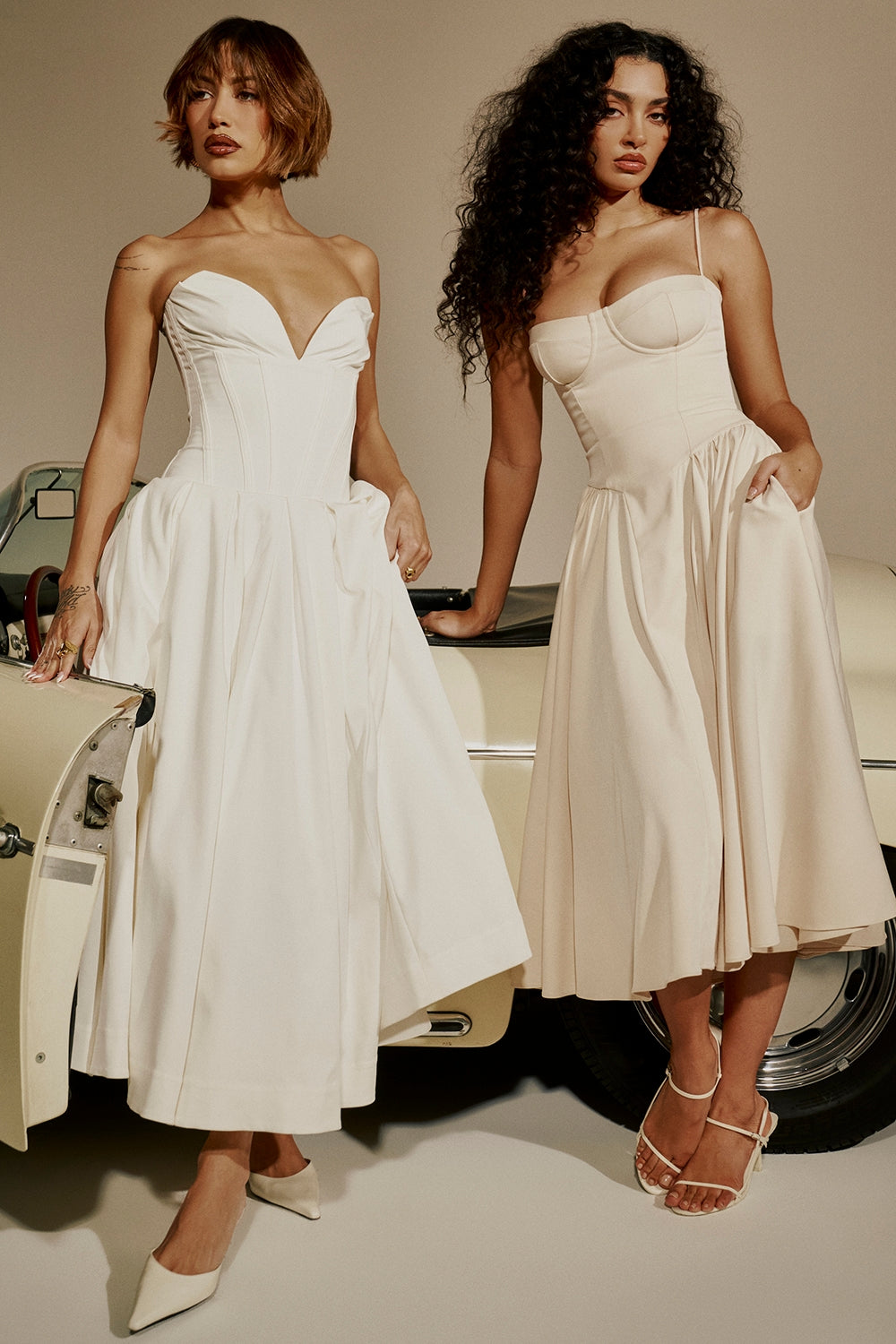 Élise Corset Midi Dress