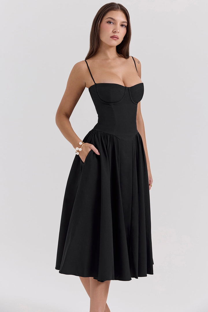 Élise Corset Midi Dress