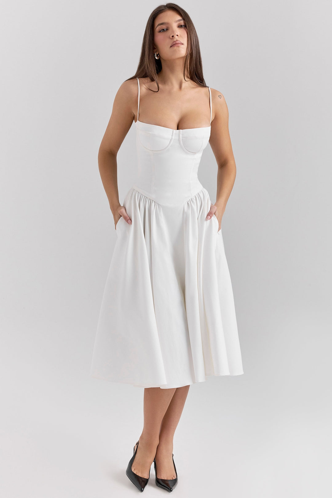 Élise Corset Midi Dress