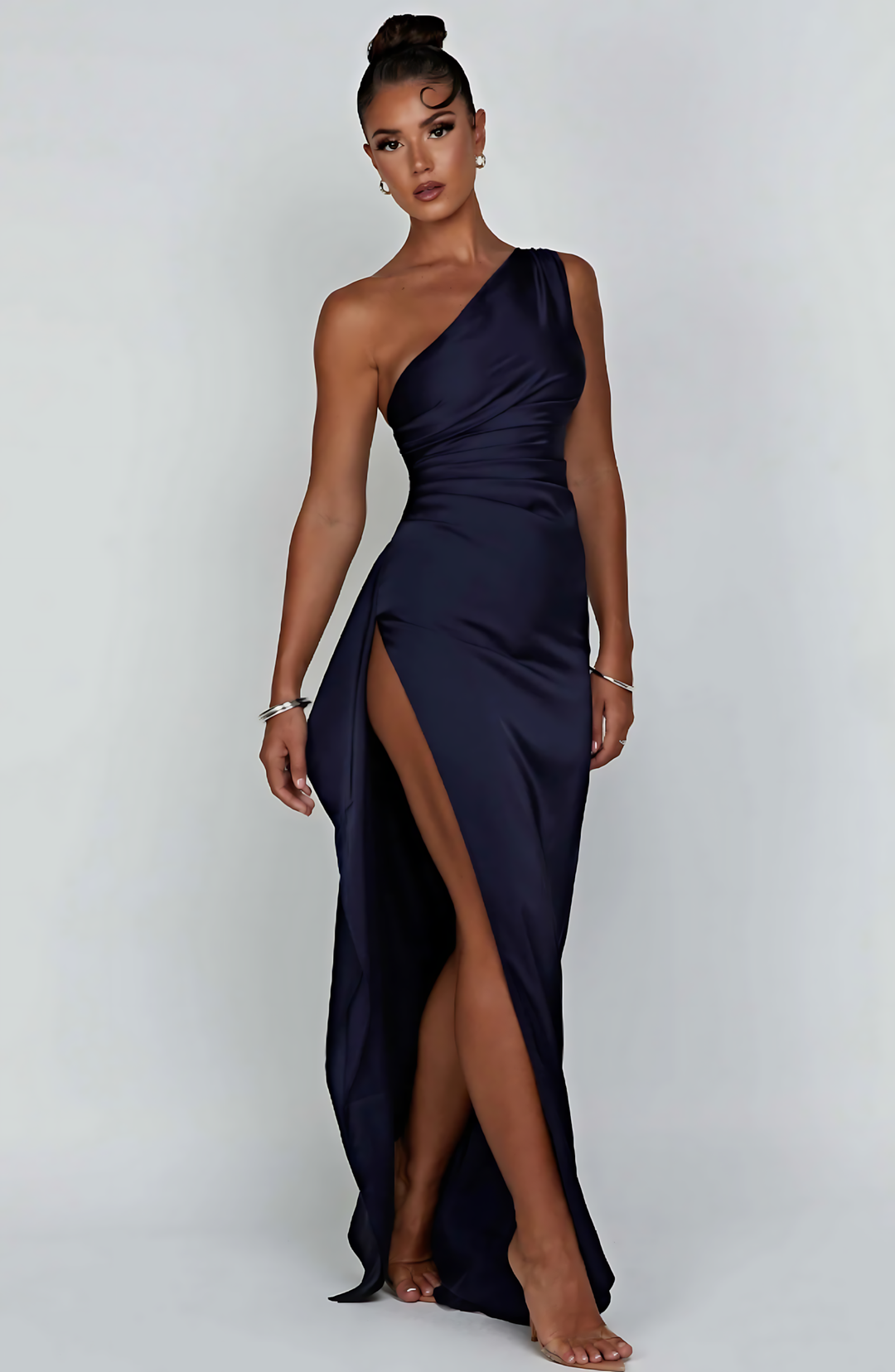 Solana Satin Elegance Maxi Dress