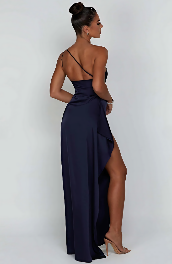 Solana Satin Elegance Maxi Dress