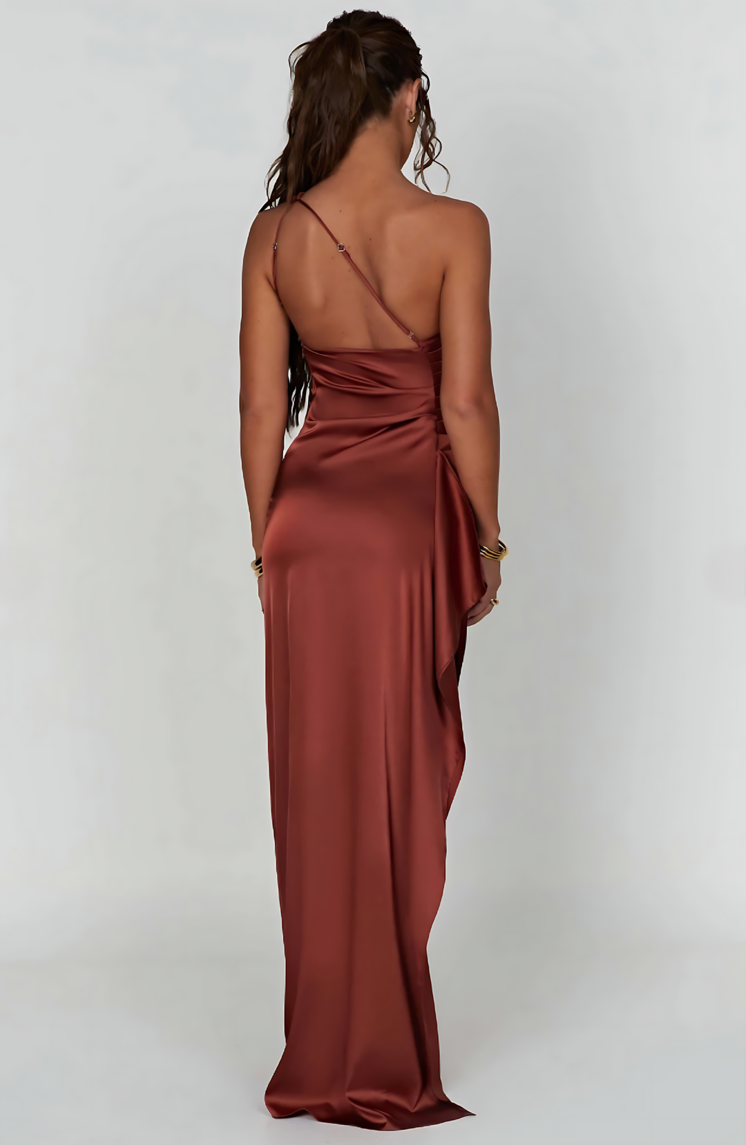 Solana Satin Elegance Maxi Dress