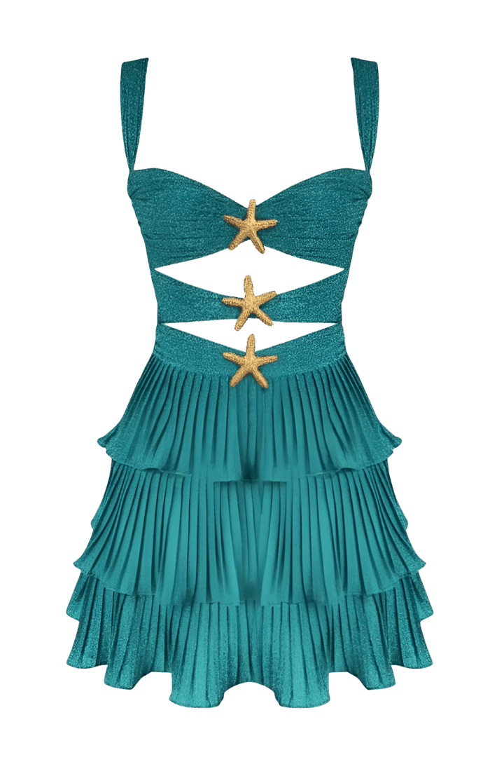 Starlit Waves Mini Dress